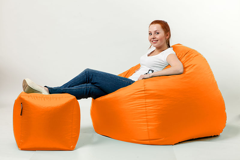 Кресло Большая Груша - оранжевое